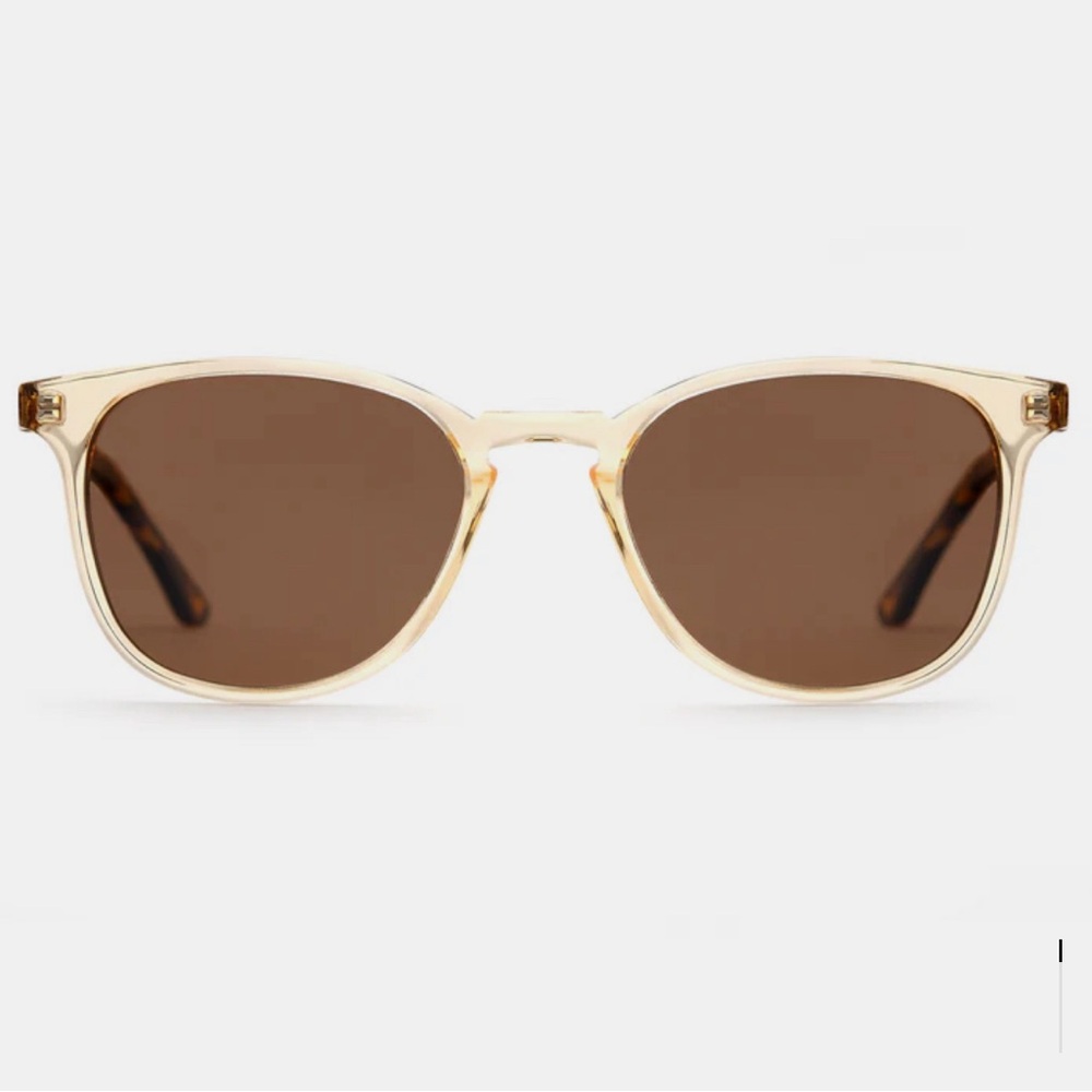 Krewe Oliver Unisex Sunglasses champagne & rue tortoise polarized
